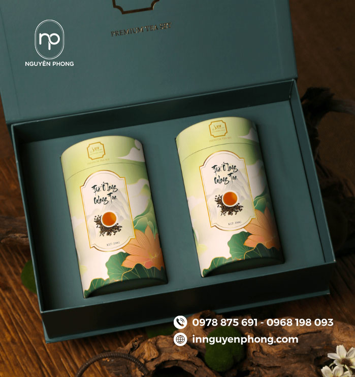 in hộp giấy đựng trà bằng chất carton lạnh